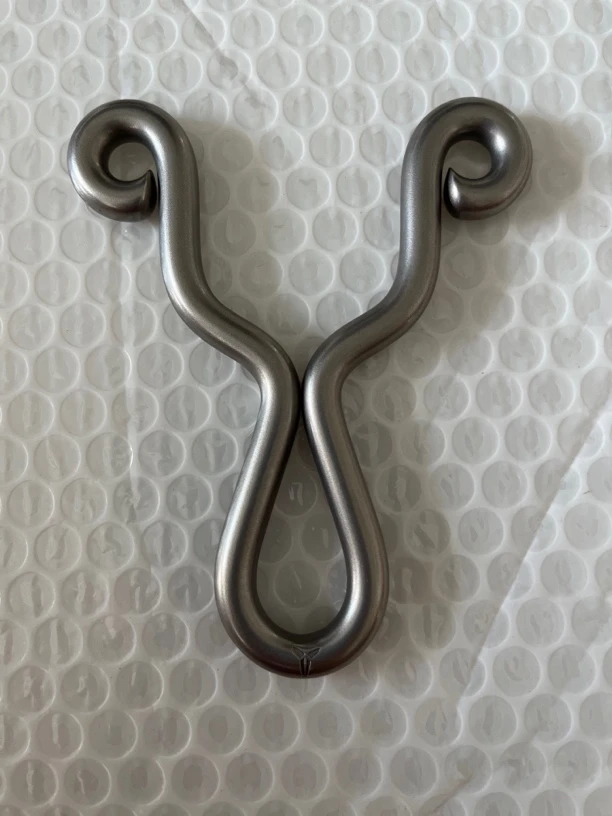 8毫米316手工冷弯直板柳叶尺寸110/40弓眼8.5的小眼无压痕无瑕疵