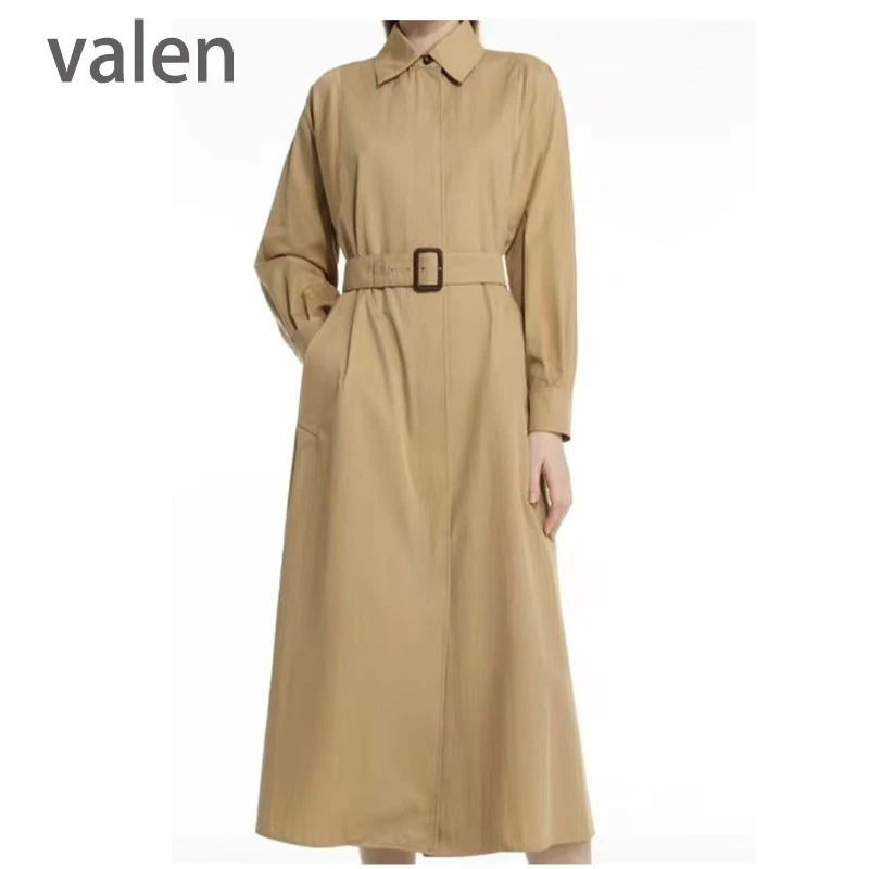 【valen维兰】衬衫风衣长款