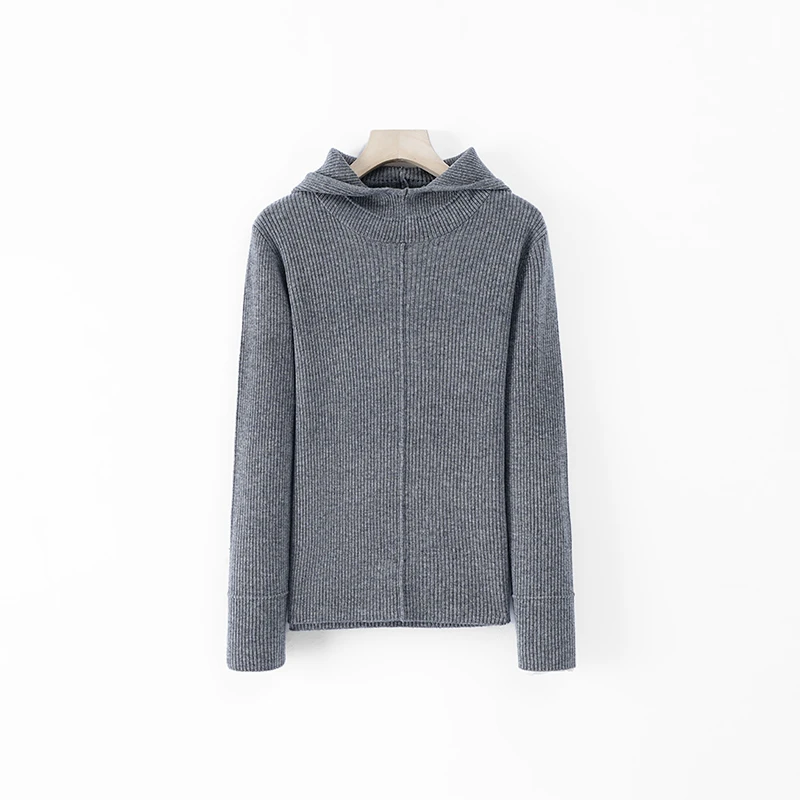 时尚百搭羊毛衫纯色打底SS-24115