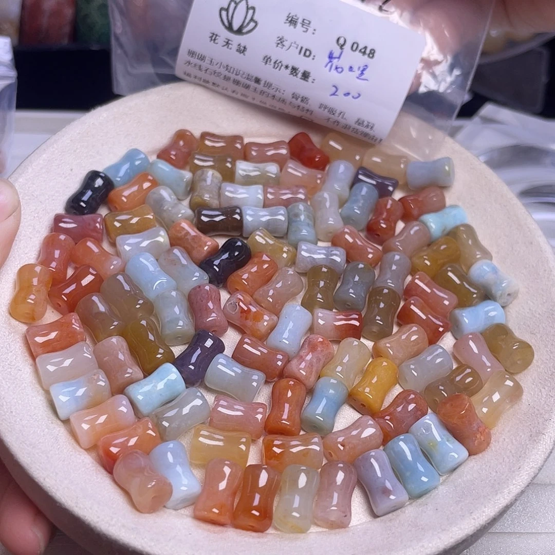 花***哩硅化玉未镶嵌手镯