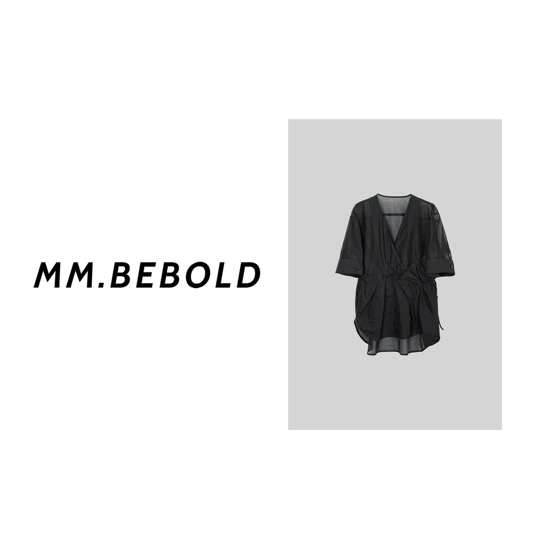 【妙姐精选】远山 衬衫短袖宽松上衣MQJ2355