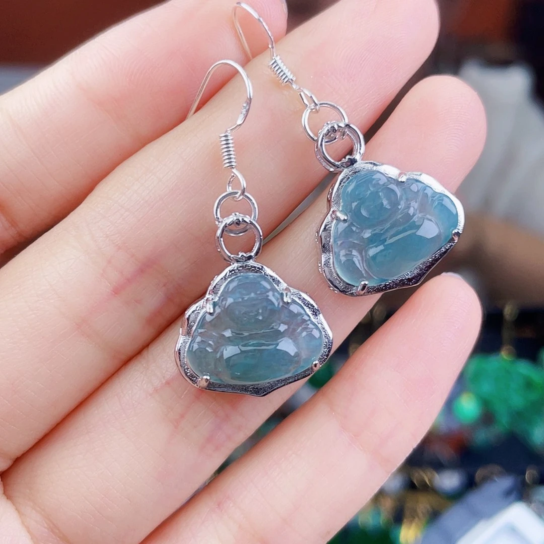 翡翠未镶嵌耳饰饰品