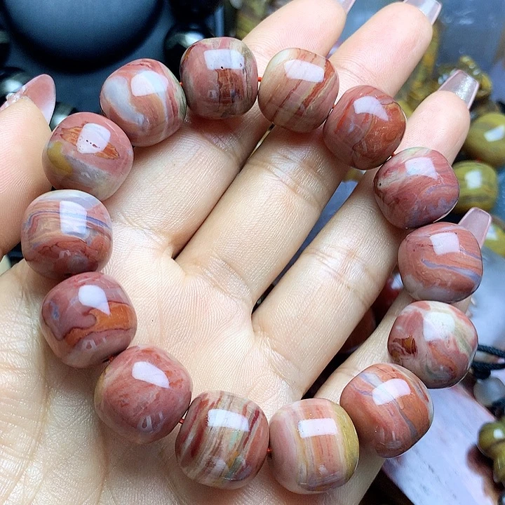 硅化玉未镶嵌手串