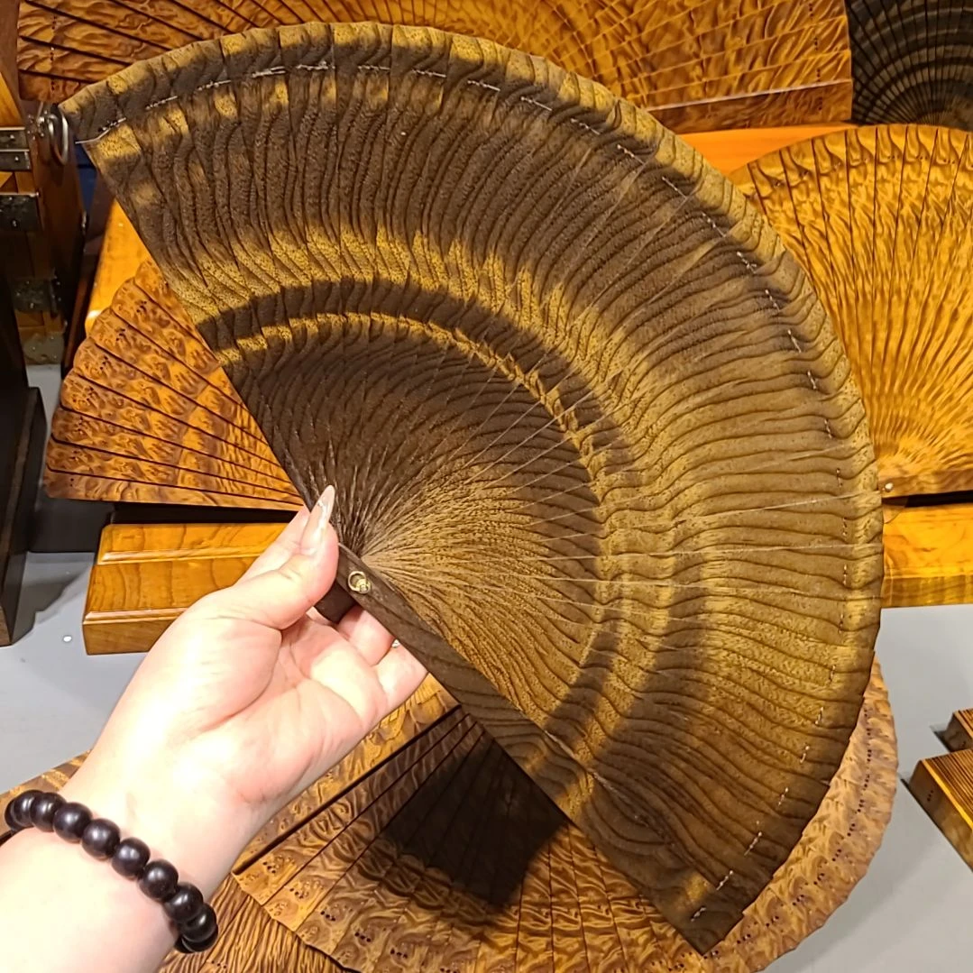 扇子21小叶桢楠金丝楠木苏扇阴沉
