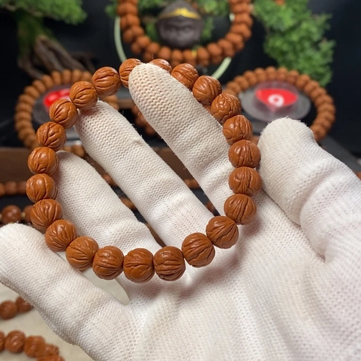 桃核吊坠沙*狼秦岭龙纹