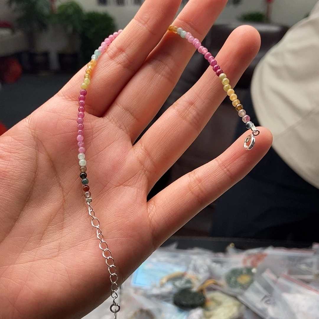 颜色多样性发拍一发一未镶嵌碧玺