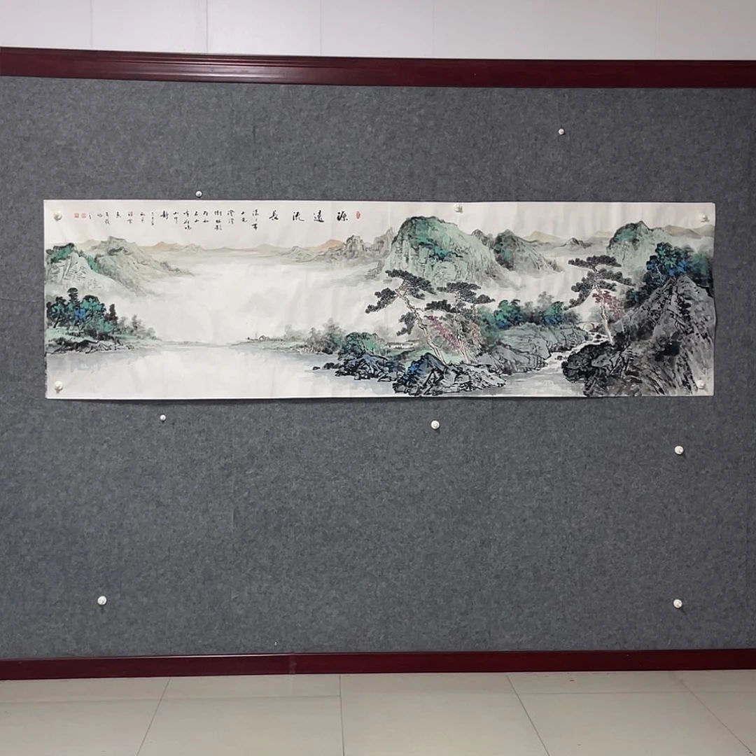 ！***！国画八尺对开画芯 捡漏