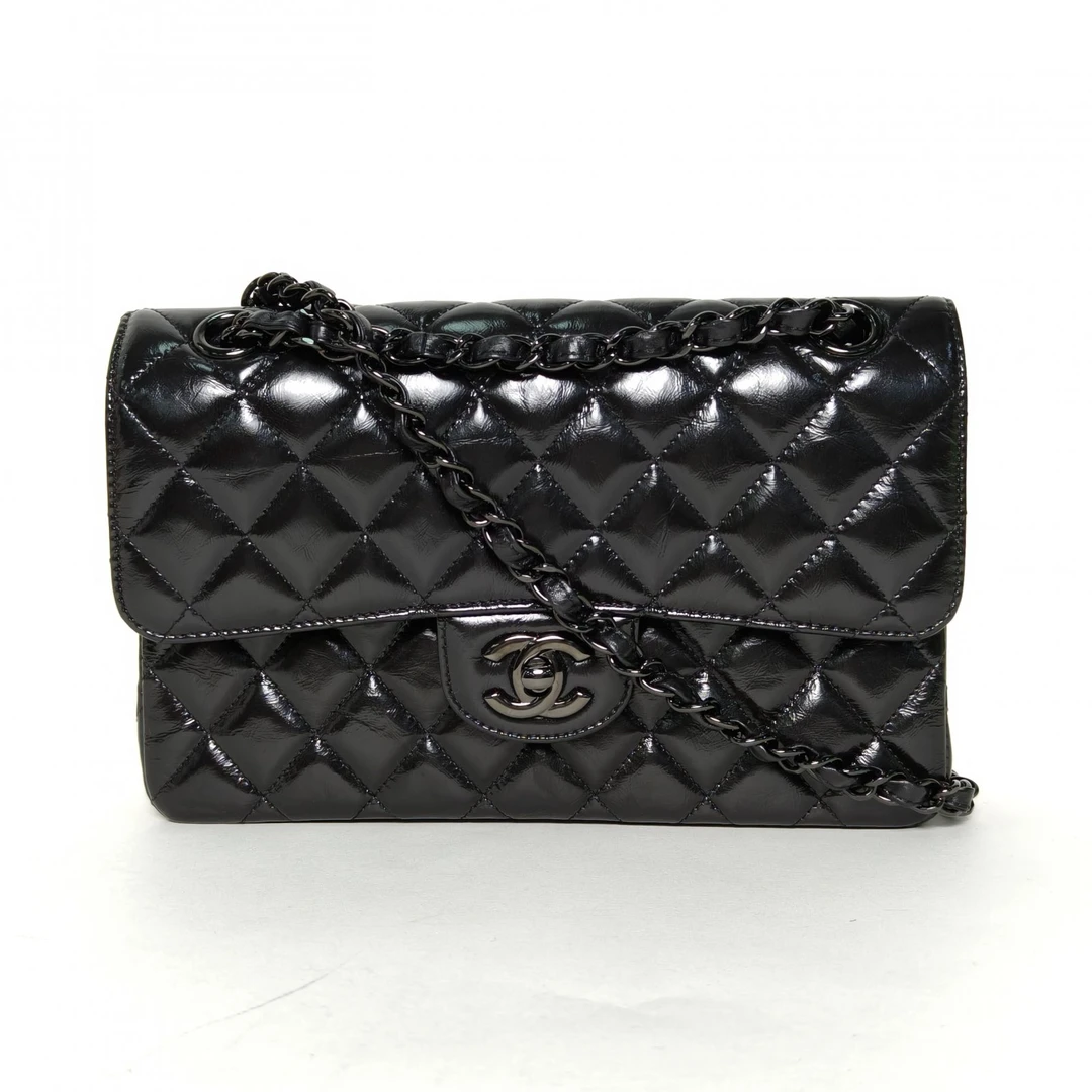 99新 Chanel/香奈儿 【娇】CF 口盖包小号皮革C29开 菱格纹 518672