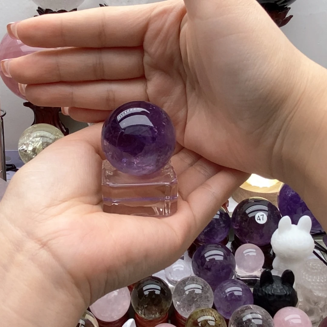 紫晶珠宝半成品未镶嵌光****d20