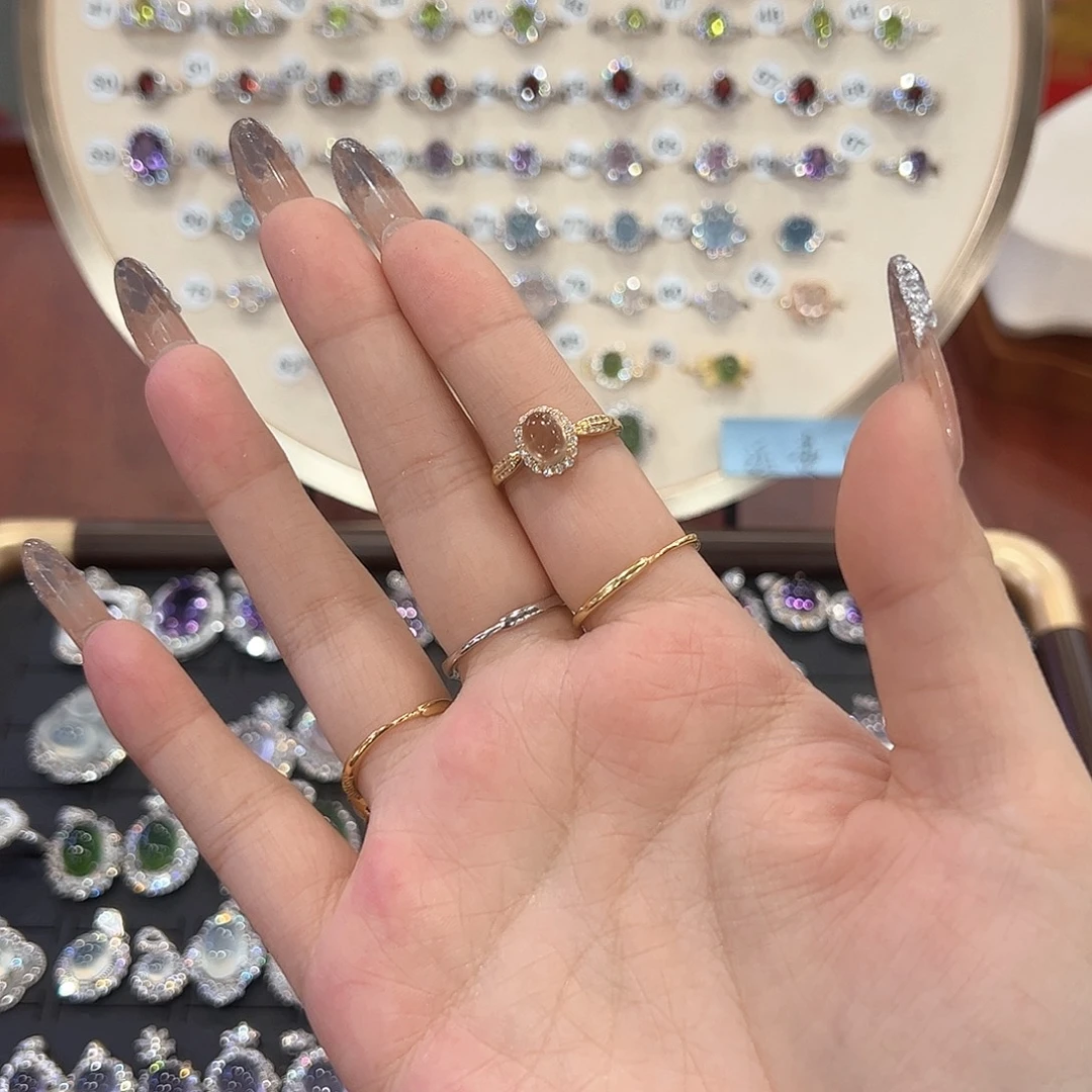 y***!蛇纹石玉银S925镶嵌饰品