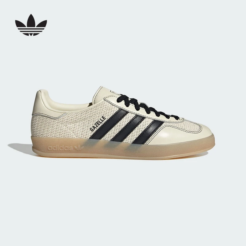adidas/阿迪达斯T头鞋男女GAZELLE编织德训板鞋JQ7083