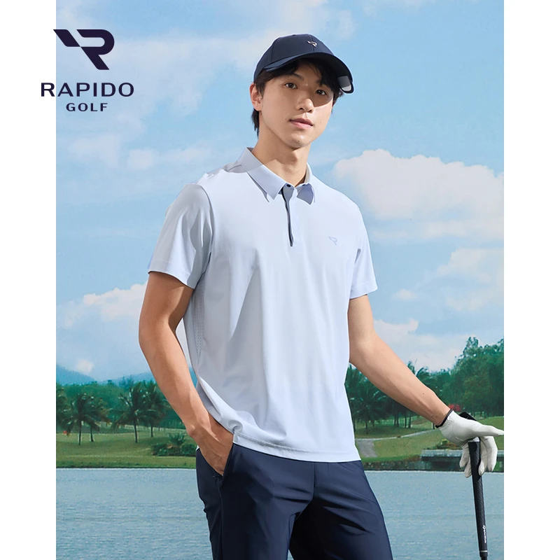 【新品】RAPIDO 2025年夏季男士高尔夫GOLF凉感防晒POLO衫VN5342C32