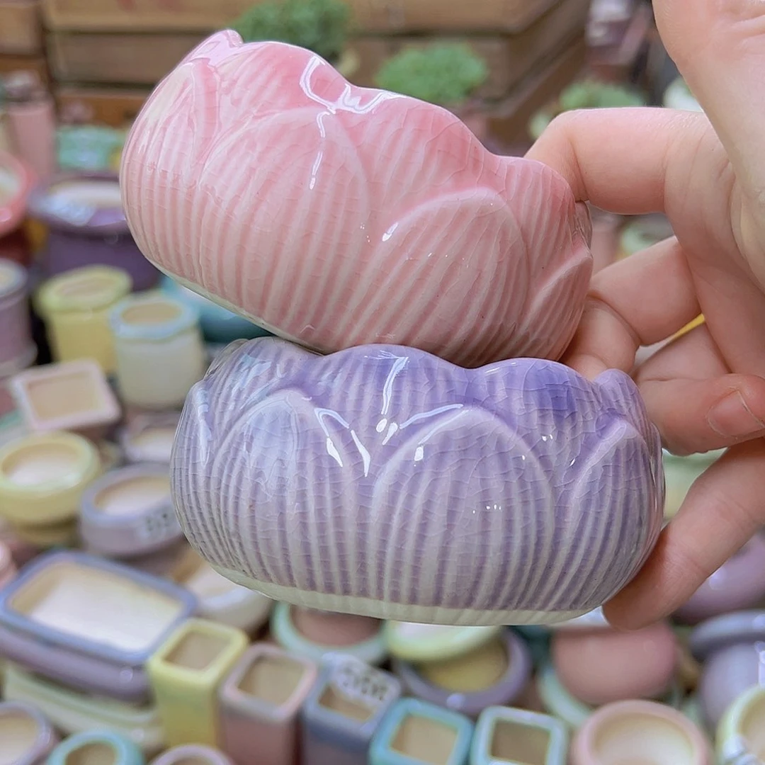 陶瓷花盆当场满12包邮