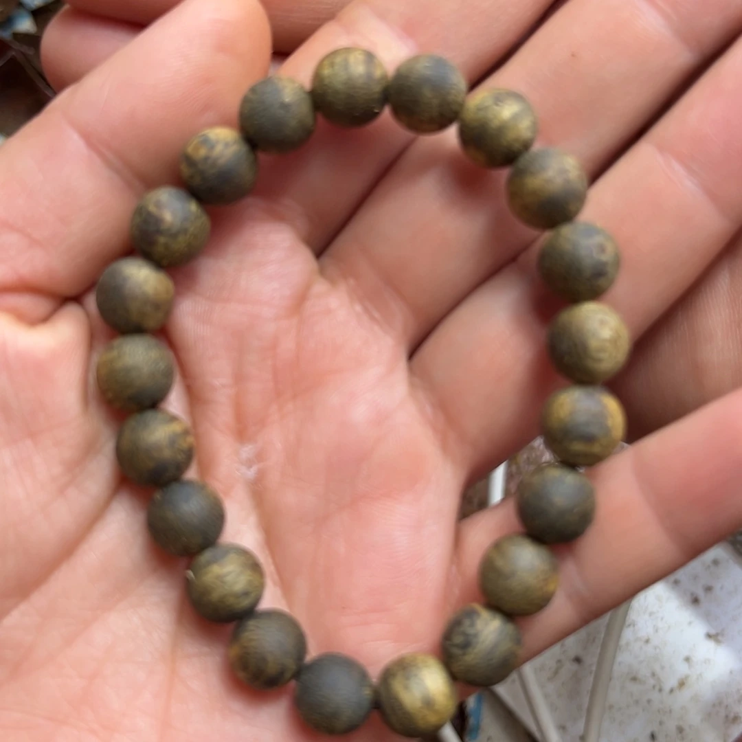 沉香手串爱****?奇楠沉水浮0.9单圈