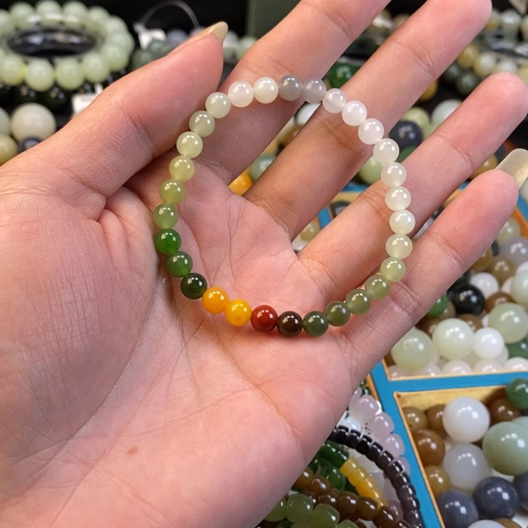 和田玉手串未镶嵌卡6福利多宝