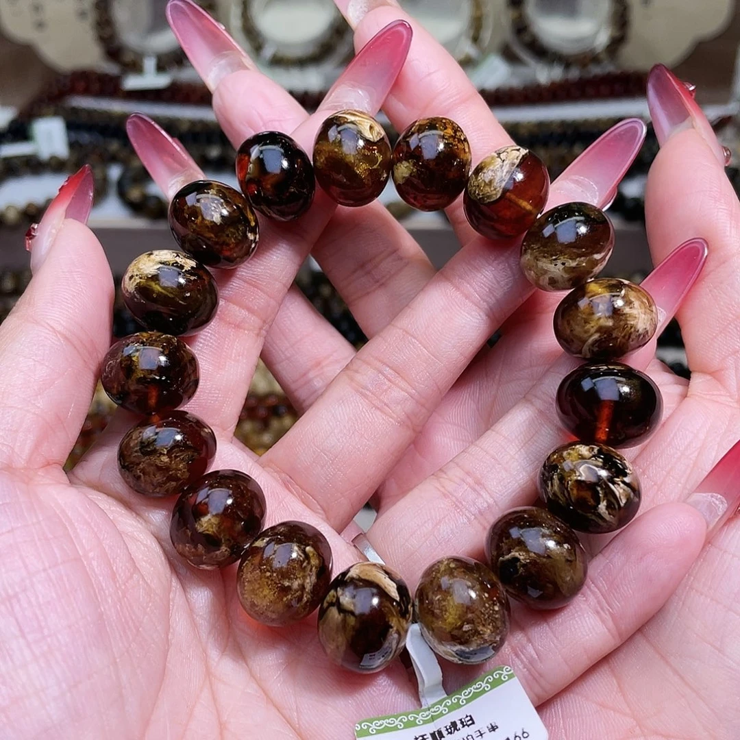 琥珀未镶嵌裸石15溶洞