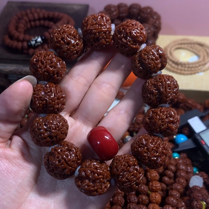 星月菩提吊坠大金刚菩提手串包浆