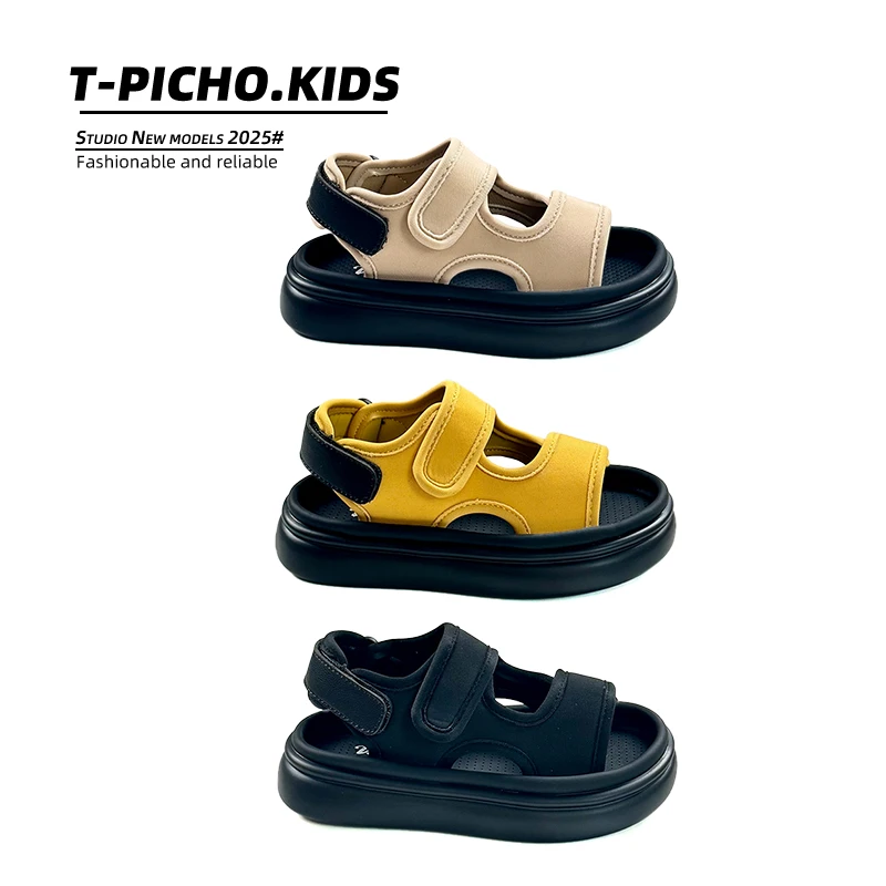 【小软包】（儿童速干凉鞋）2025年夏季新款男童女童软底沙滩鞋-2995