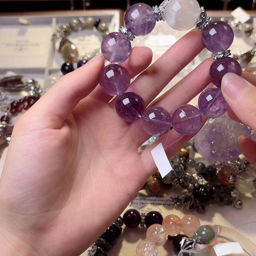 白***猫水晶手链合金手串