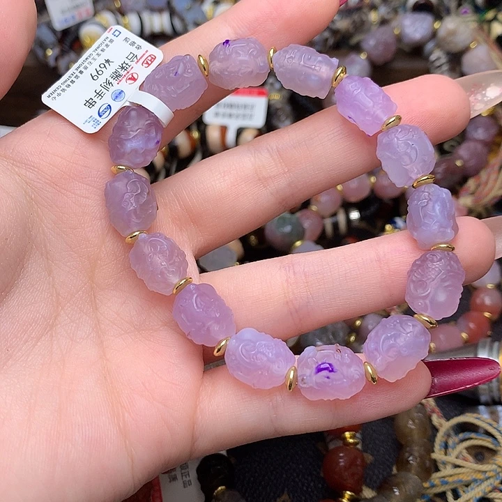 玛瑙/玉髓未镶嵌发一条