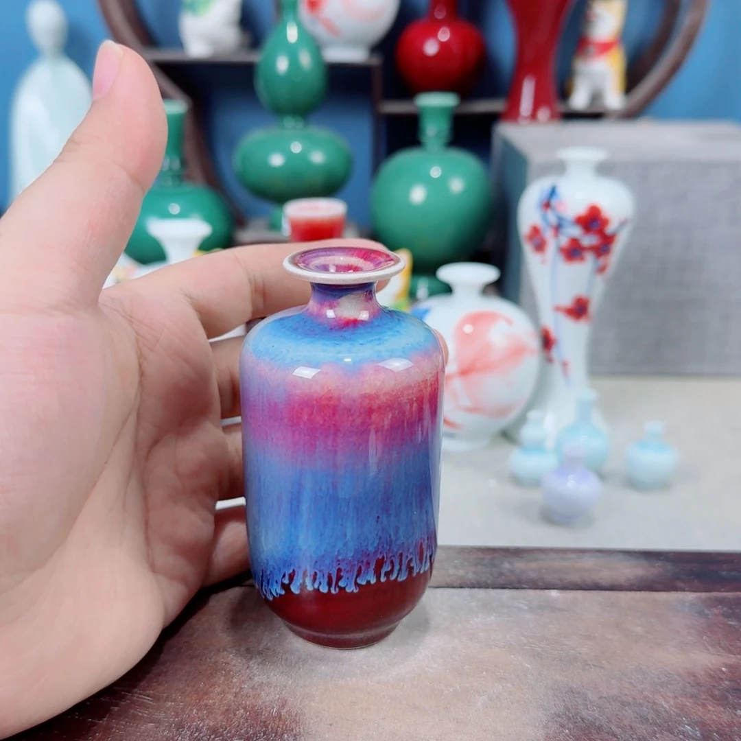 陶瓷手工小花器摆件