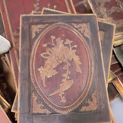 香榧木南****馆4个孤品木雕68