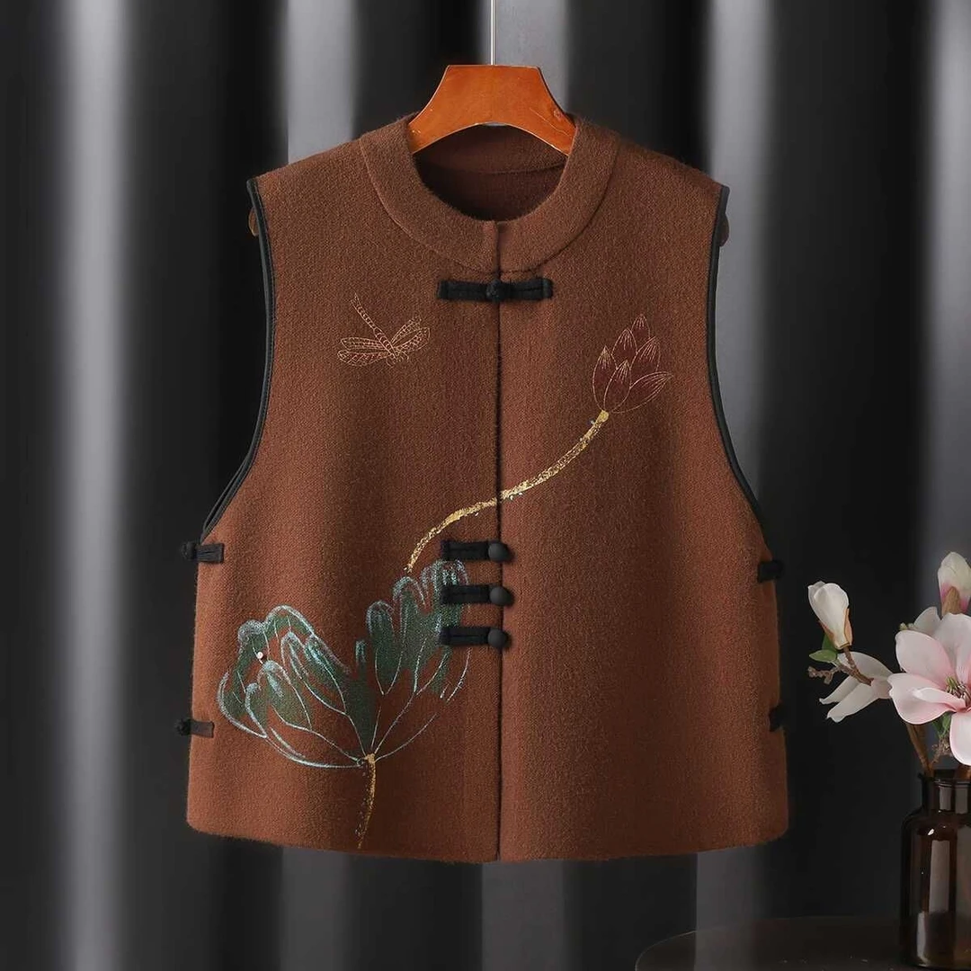 妈妈2025新款秋装外套马甲女时髦洋气外穿中式国风老年人衣服奶奶