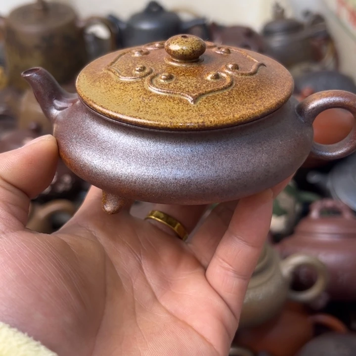 紫砂茶壶晃盖脚断了