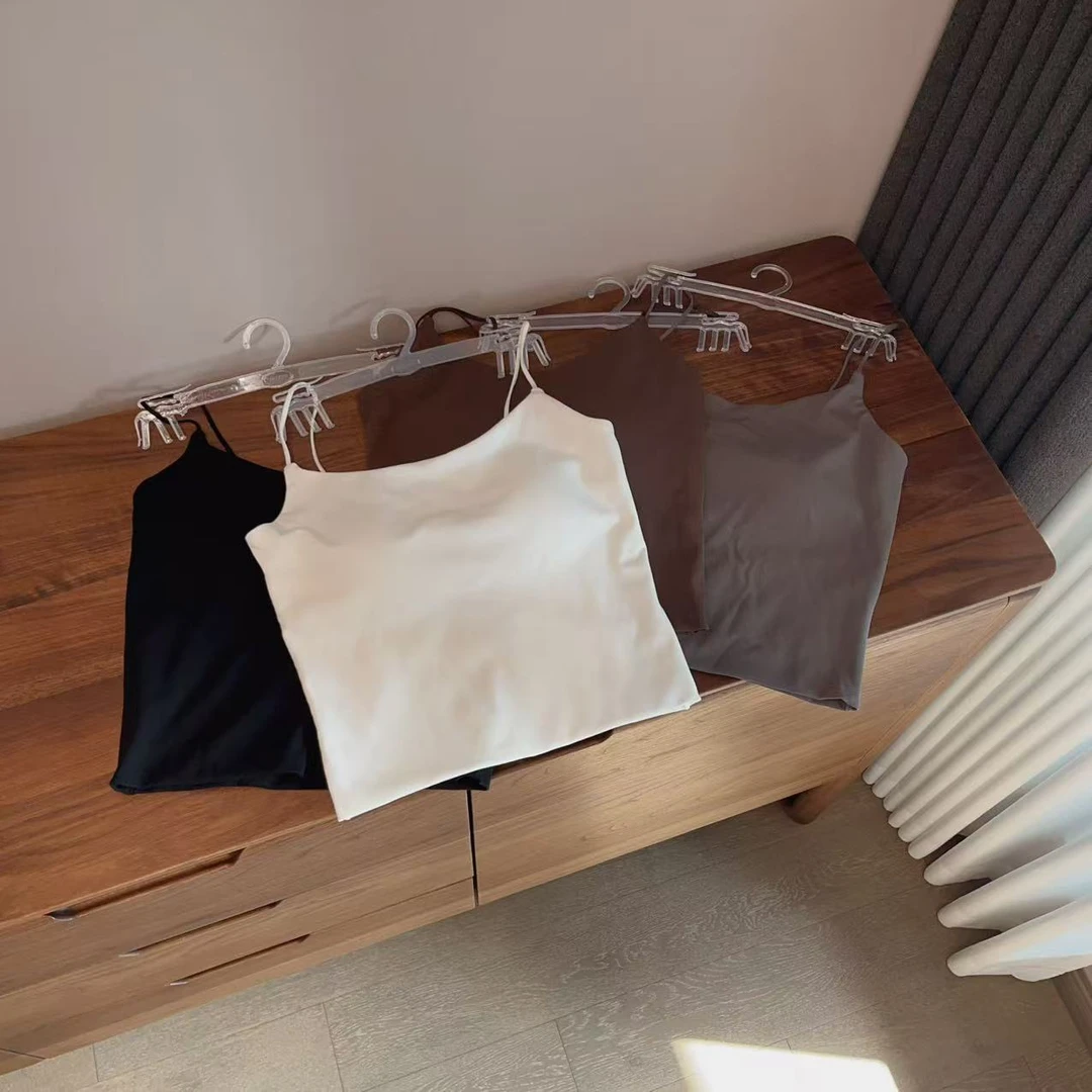 【高端】强推！不跑杯 细肩带舒适弹力短背心美背，小胸放心入人手2个