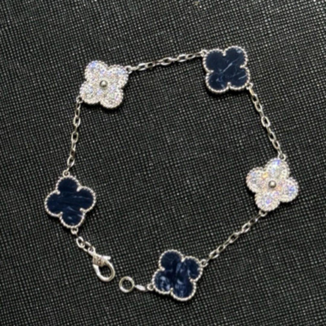 925银手链 【高级感拉满】彼得石间钻五花手链