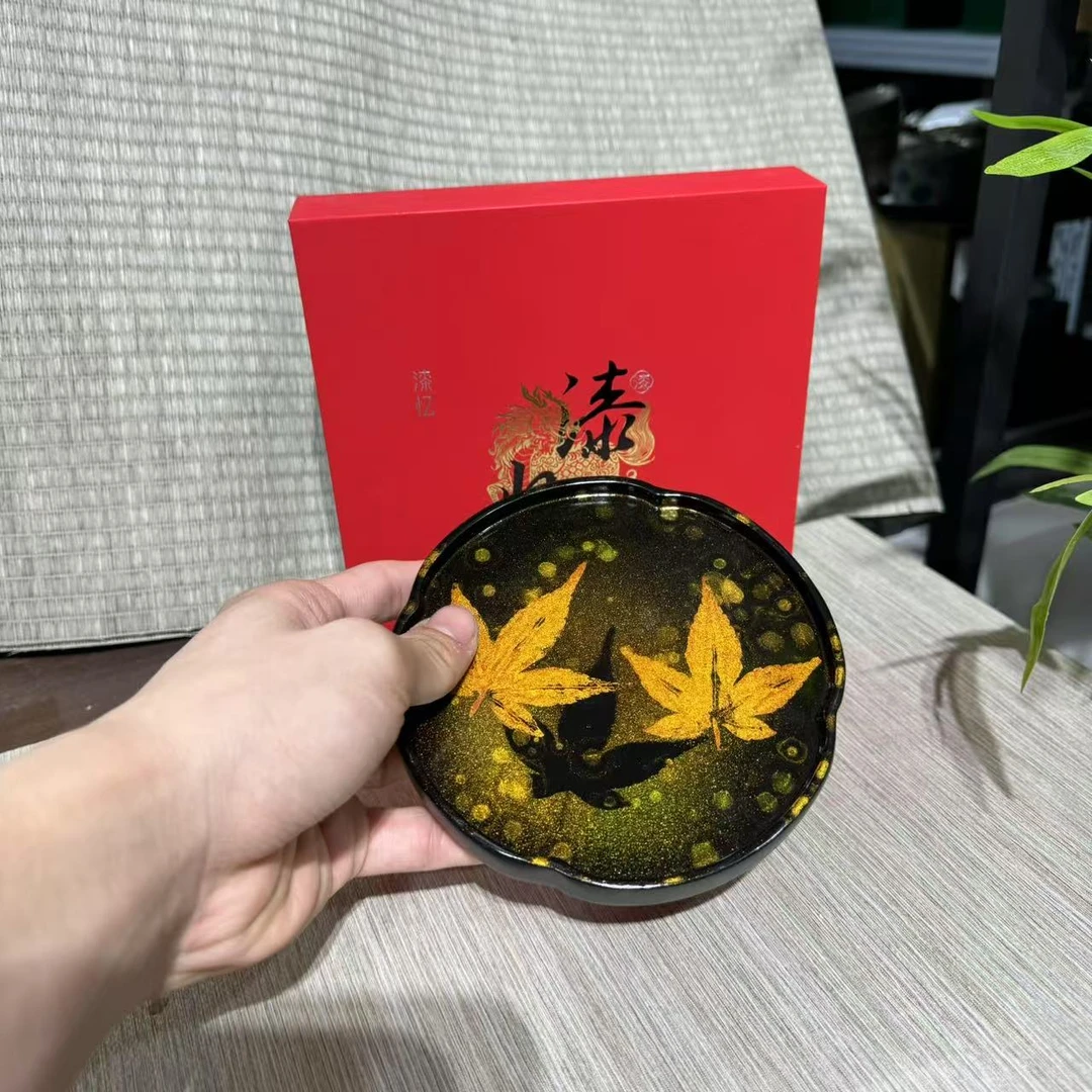 【中国邮政专属链接】漆忆-枫叶圆形壶承gh2886