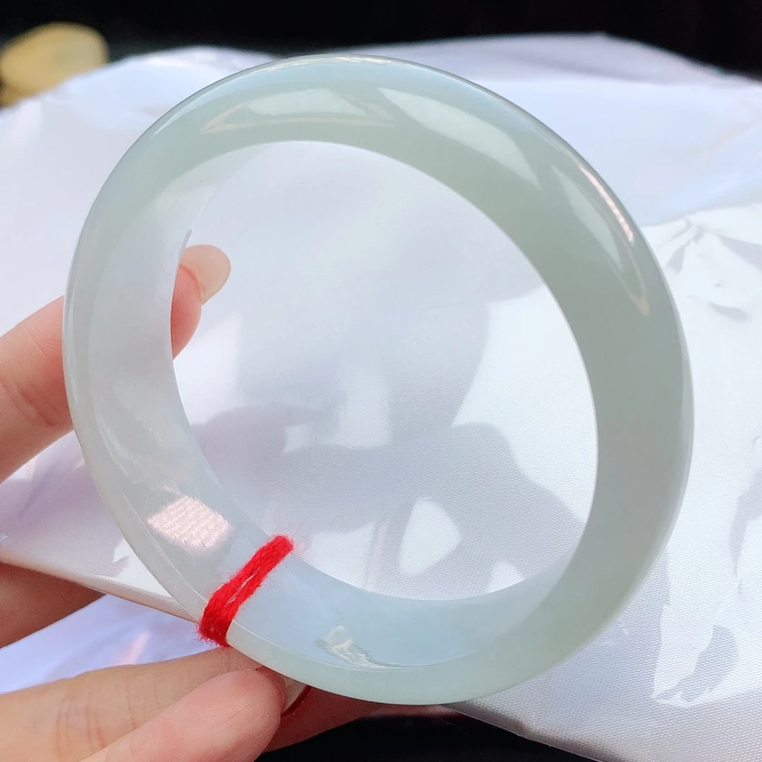 翡翠手镯未镶嵌57圈口190003