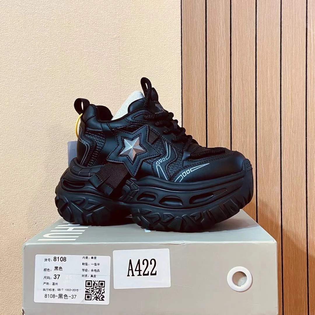 【清仓】2025小个子厚底平增高百搭女鞋A422