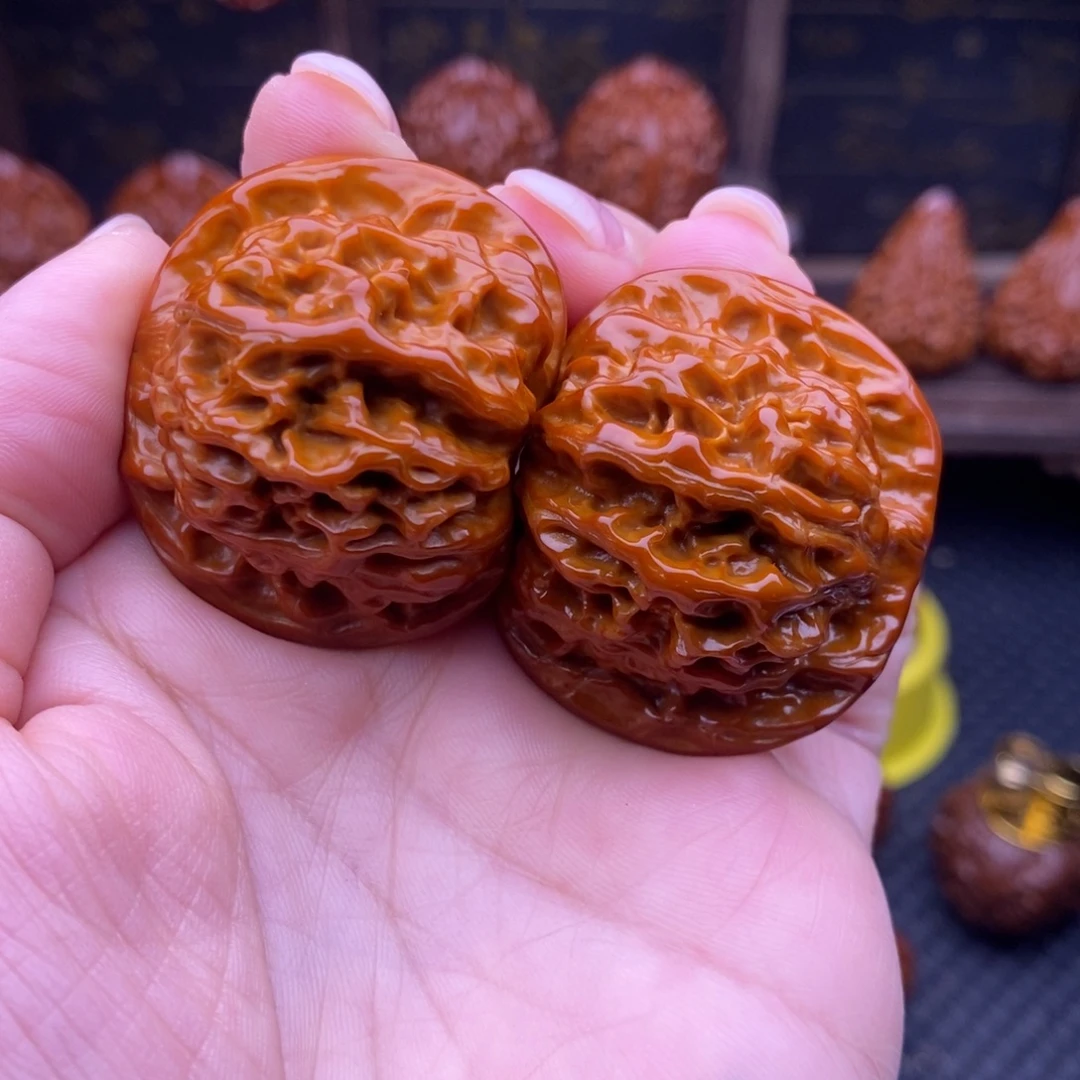 吊坠文玩核桃二爷帽39尺