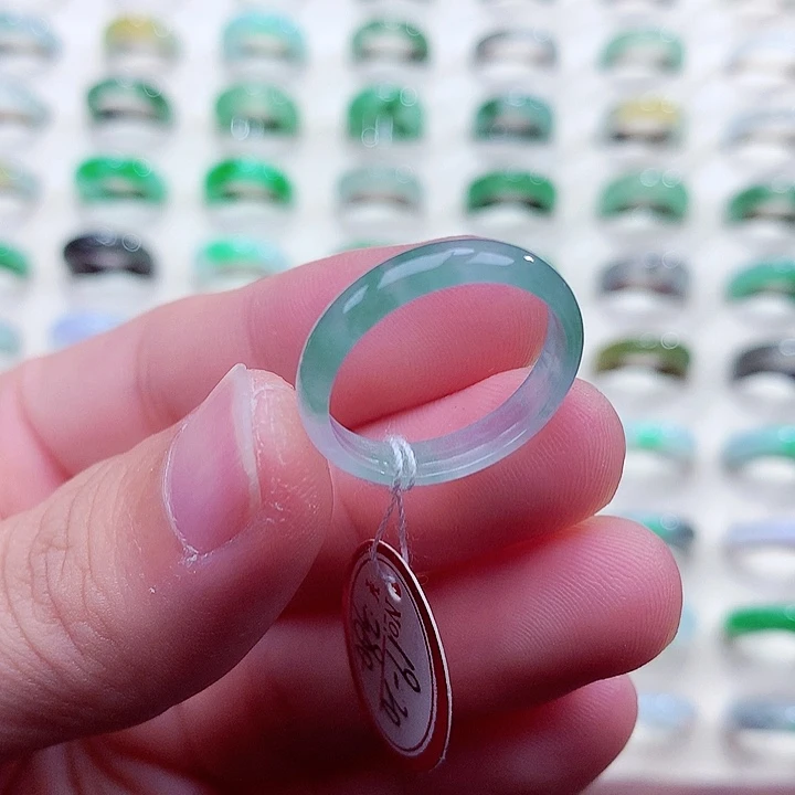 翡翠未镶嵌戒指18-19