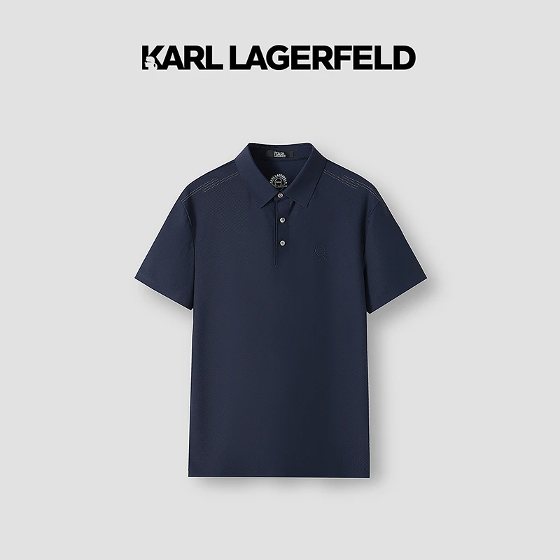 【官方男装】KARL LAGERFELD卡尔拉格斐夏季新款短袖POLO衫M22O2011