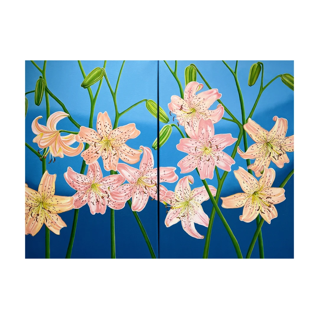 艺术家潶喵【雀斑少女】40*60 组画 原作 孤品 收藏级