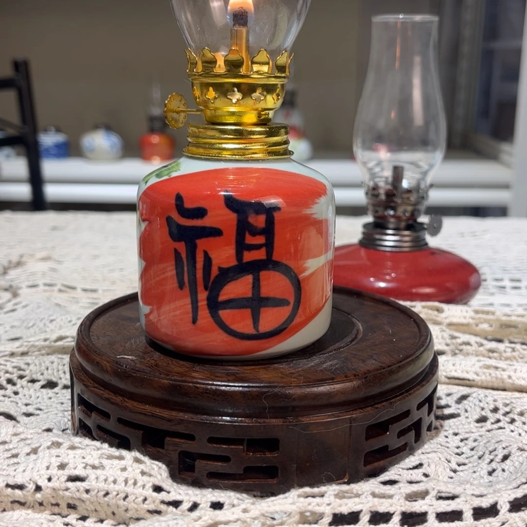 摆件景德镇陶瓷香薰灯