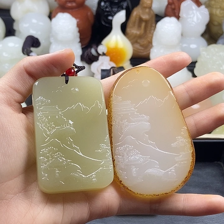 无花朵大*原石雕刻把件