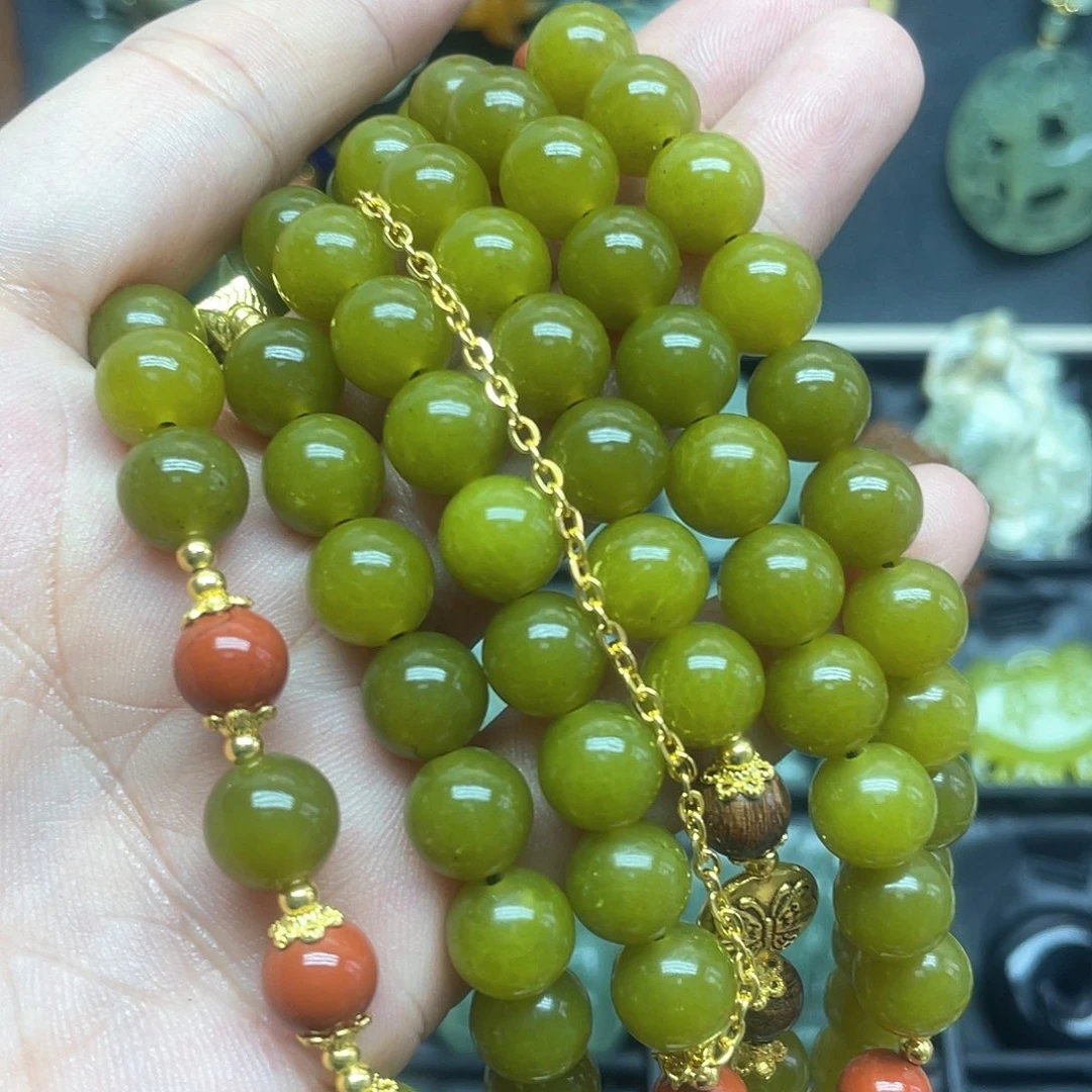 未镶嵌蛇纹石玉颈饰