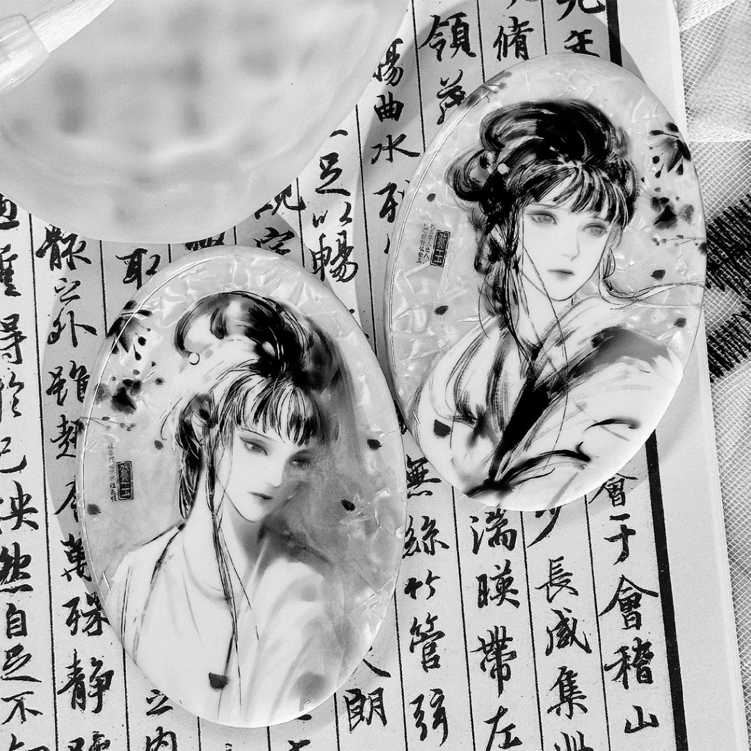 【种葱日记】红楼梦林黛玉草木之人绛珠仙子系列同人谷子吧唧徽章