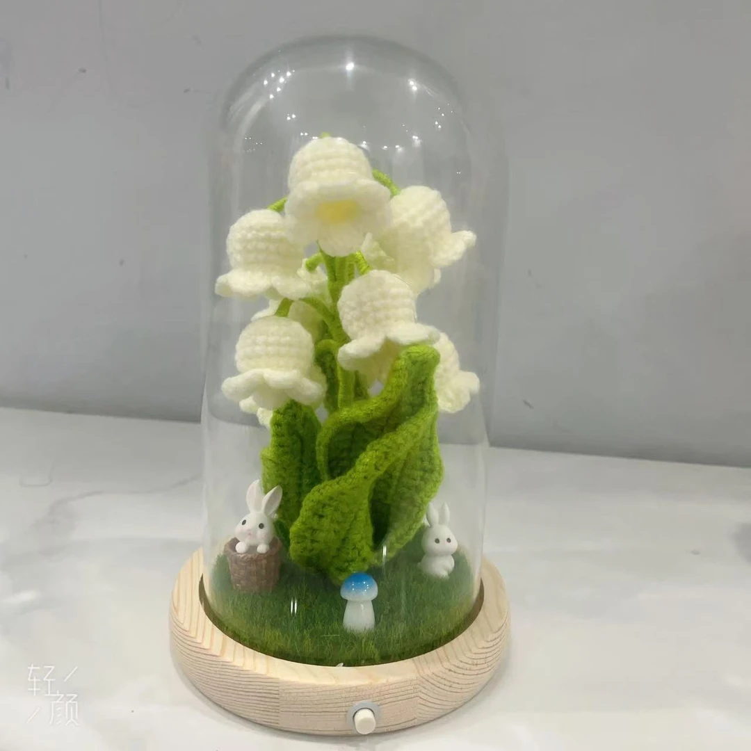 手工钩织铃兰摆件（成品）