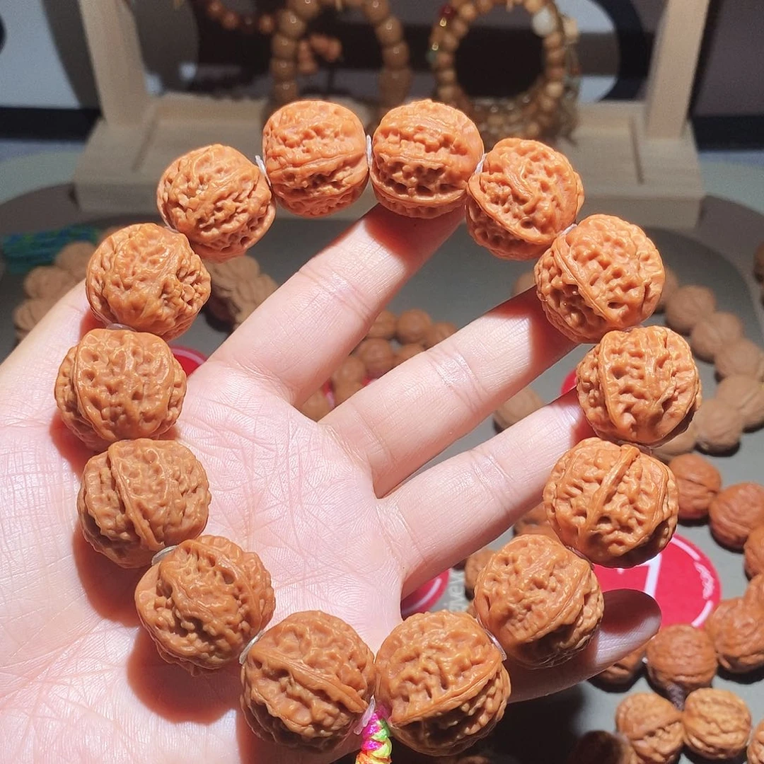 文玩核桃手串23尺金刚龙脊纹手持