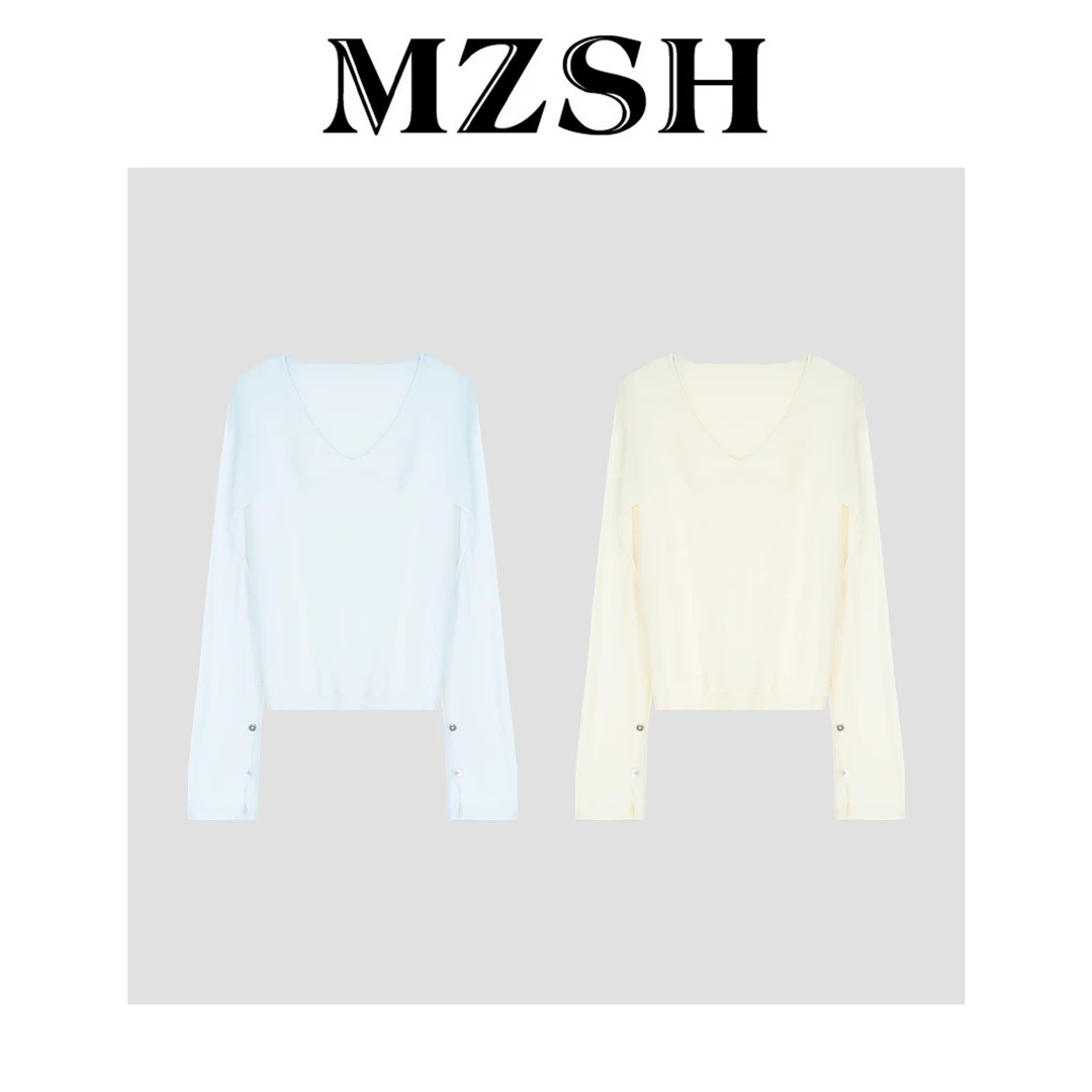 【MZSH】100莱赛尔设计款简约气质上衣DLMZSH9258