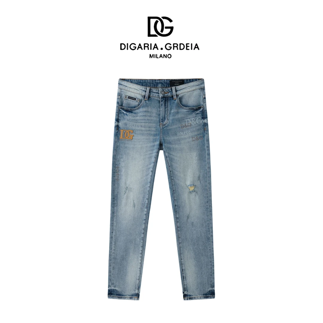 DIGARIA&GRDEIA迪嘎雅DG011男装夏季潮流直筒牛仔复古水洗牛仔裤