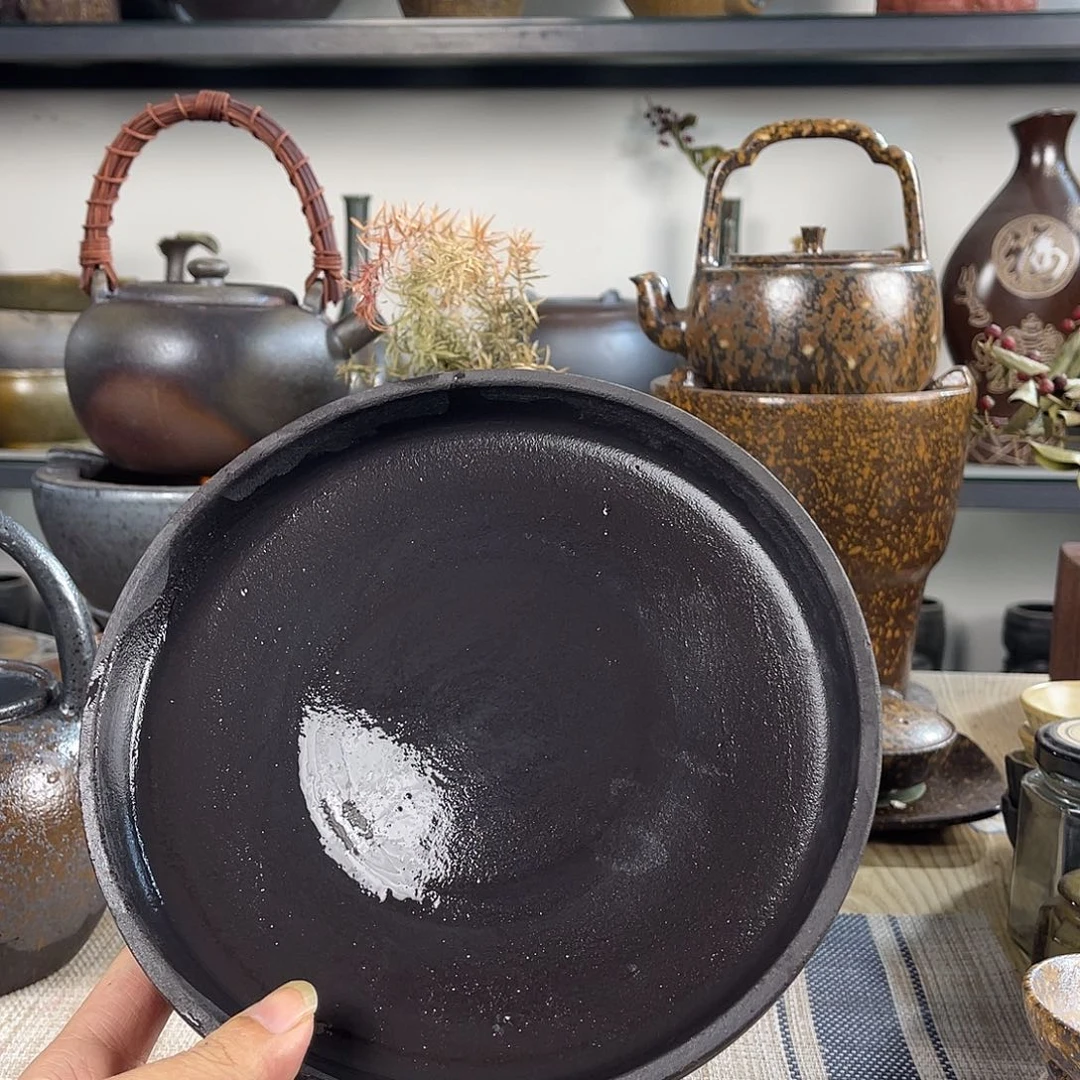 壶紫砂粗陶实用茶盘