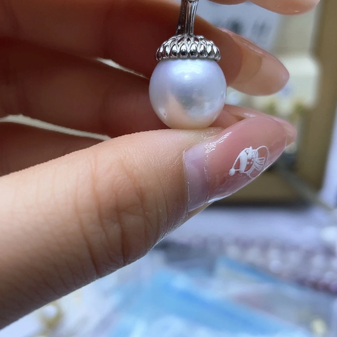 海水珍珠颈饰银S925镶嵌
