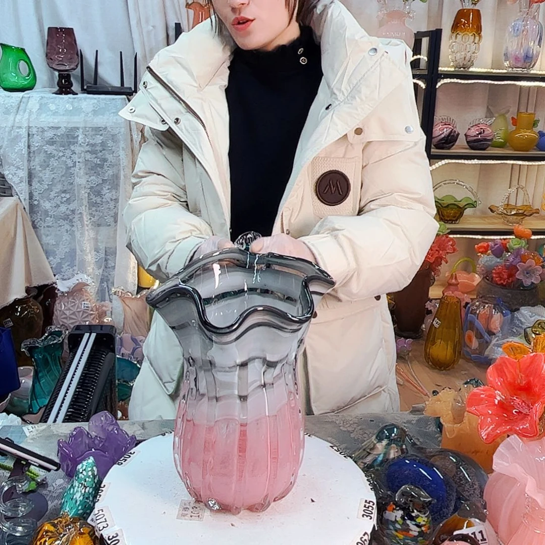 白菜瓶家悦琉璃工艺品