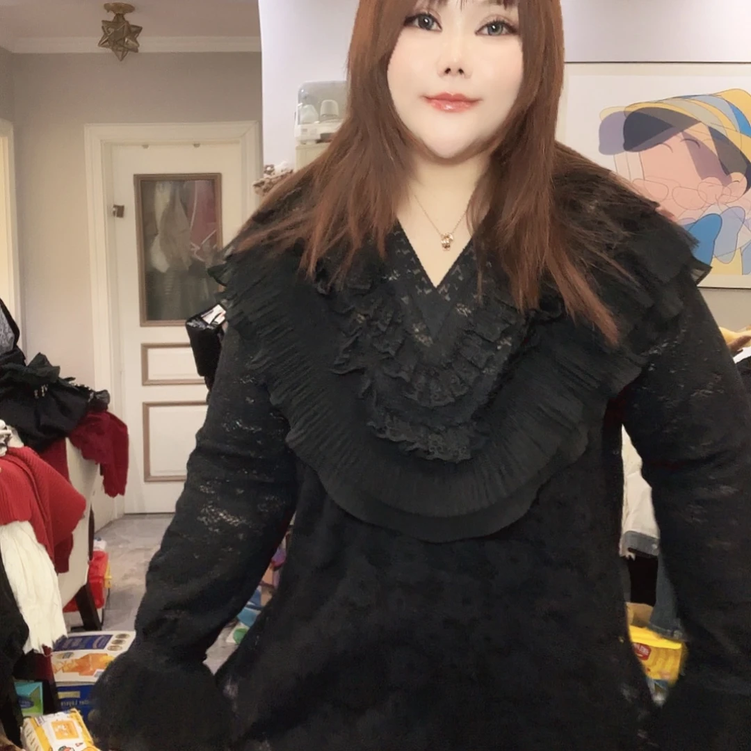 新年战衣黑色超显瘦上衣