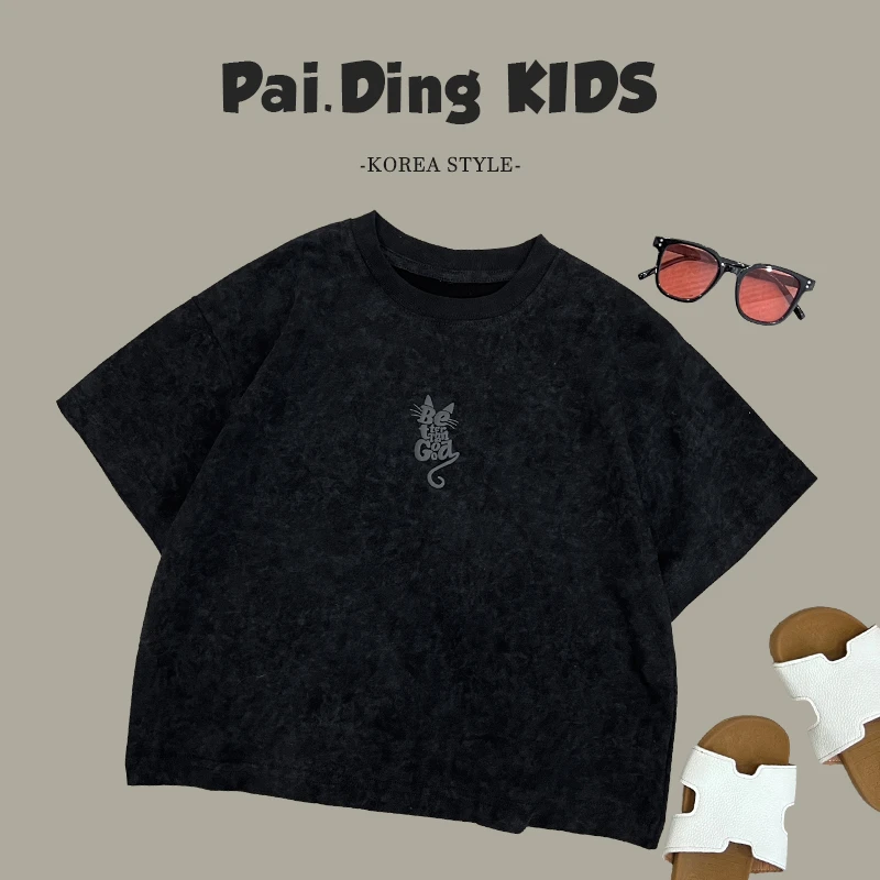 【兔小呗】夏装儿童韩版潮流可爱创意圆领百搭短袖T恤SJ5276-XX3